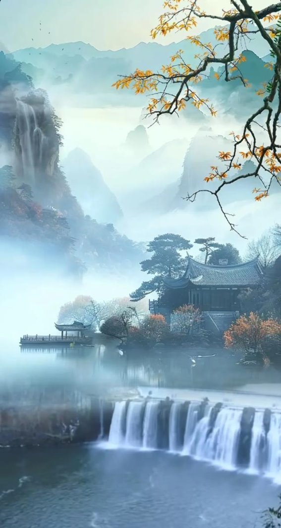 人间仙境的画卷