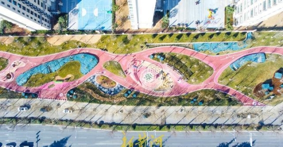 济南贤文公园木槿园开园，粉色主题为市民带来诗意的休闲空间
