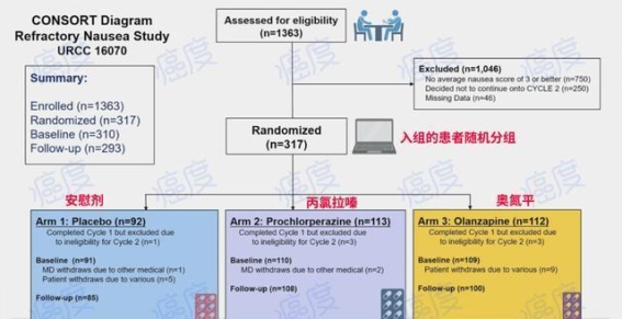 化疗引发的恶心与止吐策略：奥氮平与丙氯拉嗪的比较研究