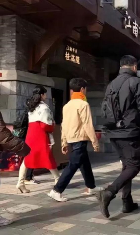 赵雅芝带儿子游迪士尼，71岁仍显优雅