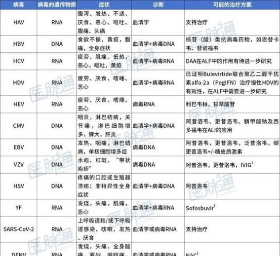 急性肝衰竭的病毒性病因及诊疗要点